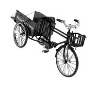FANSHINUO Retro Metal Three Wheeled Truck Model Nostalgic Tricycle Toy for Home Office Decoration with Carrying Function