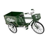 FANSHINUO Retro Metal Three Wheeled Truck Model Nostalgic Tricycle Toy for Home Office Decoration with Carrying Function