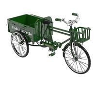 FANSHINUO Retro Metal Three Wheeled Truck Model Nostalgic Tricycle Toy for Home Office Decoration with Carrying Function