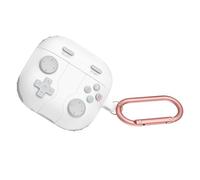 FANSHINUO Shockproof Silicone Case For Earbud Shell Encasement With Classical Gaming Aesthetics And Carrying Hook Portable Headphone Case