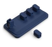 FANSHINUO Silicone Cord Holders with Base for Organized Cable Management in Work Area or Home Arrange Wire Manager for Desk