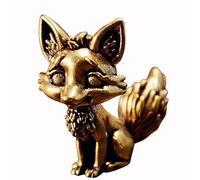 FANSHINUO Solid Brass Animal Tabletop Statue Ornament Handcrafted Antique Home Decoration For Office Living Room Stable Base Home Celebration Decoration