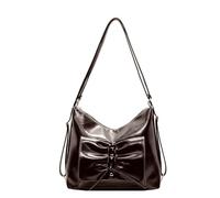 FANSHINUO Stylish PU Leather Shoulder Bag For Women And Girls Backpack Korean Fashion Trend Luxury Handbags And Purses Large Capacity Bag