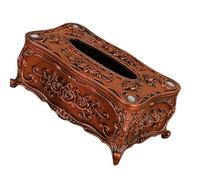 FANSHINUO Tissue Dispenser Featuring Raised Pattern and Look for Living Room Embossed Tissue Case