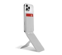 FANSHINUO Very Thin Folding Phone Stand & Card Holder Adjustable Viewing Modes Strong Attachment for IPhone17/15/16 Phone Stand with Card Slot