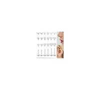 Fansilver 14K Gold Filled Nose Studs Rings for Women 316L Surgical Steel Internal Thread Flat Back Stud earrings CZ Lip Labret Nose Rings Studs Hypoallergenic Lip Monroe Labret Medusa Piercing Jewelry