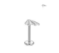 FANSING Bat Wing Nose Rings for Women Men Surgical Steel Cartilage Earring Stud Threadless Labret Studs for Helix Rook Conch Tragus Earlobe for Right Ear Piercings, 18 Gauge 6mm, Stainless Steel, no