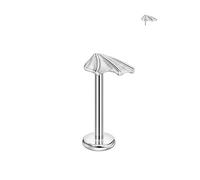 FANSING Bat Wing Nose Rings for Women Men Surgical Steel Cartilage Earring Stud Threadless Labret Studs for Helix Rook Conch Tragus Earlobe for Right Ear Piercings, 20 Gauge 10mm, Stainless Steel, no