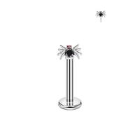FANSING Black Spider Nose Rings for Women Men Surgical Steel Cartilage Earring Stud Threadless Labret Studs for Helix Rook Conch Tragus Earlobe Piercings, 18 Gauge 8mm, Stainless Steel Cubic Zirconia