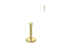 FANSING Nose Studs Flat Disc Nose Rings for Women Men Surgical Steel Labret Stud Threadless for for Cartilage Helix Rook Conch Tragus Earlobe Piercings, 1.5mm, 20 Gauge 6mm, Gold-plated 316L surgical