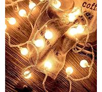 FANSIR Globe String Lights Waterproof, 10M/33ft 100 LED Plug in Fairy Lights, 8 Modes Christmas Lights Mains Powered Outdoor/Indoor Decorations for Bedroom, Patio, Gazebo, Garden Party(Warm White)