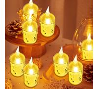FANSIR LED Tea Lights Candles 24 Pack Flameless Led