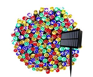 FANSIR Solar String Lights, 164ft 500 LED Outdoor String Solar Powered Fairy Lights Waterproof 8 Modes Garden Decorative Light for Tree, Patio, Garden, Yard, Home, Wedding, Party (500 Multicolor)