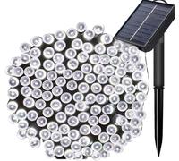FANSIR Solar String Lights, 72ft 200 LED Outdoor String Solar Powered Fairy Lights Waterproof 8 Modes Garden Decorative Light for Tree, Patio, Garden, Yard, Home, Wedding, Party (Cool White)