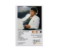 FANSITUO Michael Jackson ThrillerPoster Canvas Art Oil Painting Wall Painter Home Decorative Music Album Celebrity Decorative Painting Classical Decorative Wall ArtUnframe-style-812x18inch(30x45cm)