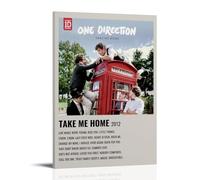 FANSITUO One Direction Take Me HomePoster Canvas Art Oil Painting Wall Painter Home Decorative Music Album Celebrity Decorative Painting Classical Decorative Wall ArtFrame-style-108x12inch(20x30cm)