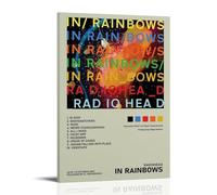 FANSITUO Radiohead In RainbowsPoster Canvas Art Oil Painting Wall Painter Home Decorative Music Album Celebrity Decorative Painting Classical Decorative Wall ArtFrame-style-1808x12inch(20x30cm)