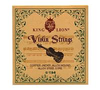 Fansjoy Violin Strings Full Set(G-D-A-E), Universal Steel Strings for 4/4 3/4 Size Violins, Quality Synthetic Steel Core with Nickel-Plated Ball End