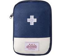 Fansoftiks First Aid Bag Empty,Small Portable Empty First Aid Kit Bag Waterproof Section Dividers Travel Medicine Bag for Emergency for Home Office Car Outdoors Boat Camping Hiking Cycling (Blue)
