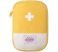 Fansoftiks First Aid Bag Empty,Small Portable Empty First Aid Kit Bag Waterproof Section Dividers Travel Medicine Bag for Emergency for Home Office Car Outdoors Boat Camping Hiking Cycling (Yellow)