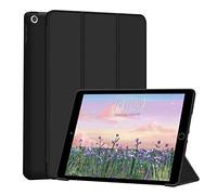 FANSONG Case for iPad 10.2 inch(9th/8th/7th Generation,2021/2020/2019),Slim Trifold Stand with TPU Back Shell,Smart Tablet Case Flip Cover with Auto Sleep/Wake,Black