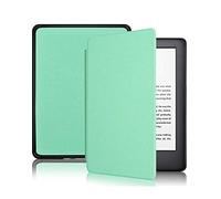 FANSONG Kindle Cover for 11th Generation 2021, E-Reader Case Paperwhite 6.8 inch with Hand Strap and Auto Wake/Sleep Smart Cover Leather PC Lightweight Slim Protective Green (M2L3EK)