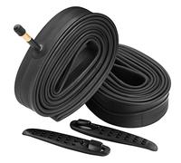 FANSPRO 2 Pack 700 x 35-43c Road Bike Inner Tubes, 48mm Schrader Valve Premium Quality Butyl Inner Tube with 2 Tire Levers