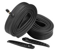 FANSPRO 2 Pack of 29 Inch Bike Tube 29x1.75 29x1.95 29x2.10 29x2.125 Heavy Duty Bicycle Tube with 2 Tire Levers,32mm Schrader Valve Premium Quality Butyl Inner Tube