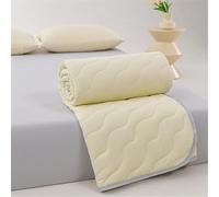 FANSU 1.5 Tog Duvet Microfibre Summer Season Lightweight Quilt Feels Like Down Duvet Single Double King Bed Size, Cosy and Lightweight Quilt Breathable Cooling Bedspreads (Yellow gray,180x200cm)