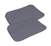 FANSU 2 Pack Absorbent Puppy Pads, Blue Puppy Training Pads Reusable Dog Mat Washable Dog Training Pads Non-Slip Large Puppy Pads for Crate, Potty Training, Car, Travel (50x35cm,Grey)
