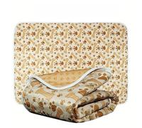 FANSU 2 Pack Absorbent Puppy Pads, Cute Print Puppy Training Pads Reusable Dog Mat Non-Slip Dog Training Pads Large Puppy Pads for Floor Protector,Couch Cover,Crate (60x45cm,Pet Bones)