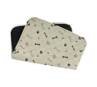 FANSU 2Pack Absorbent Puppy Pads,Cartoon Prints Non-Slip Waterproof Puppy Training Pads Reusable Dog Mat Washable Dog Training Pads Large Puppy Pads for Potty Training,Travel, Car (70X100cm,Bones)