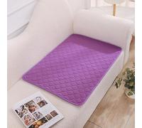 FANSU 2Pack Absorbent Puppy Pads,Colourful Print Non-Slip Waterproof Puppy Training Pads Reusable Dog Mat Washable Dog Training Pads Large Puppy Pads for Potty Training (50X70cm,Purple)