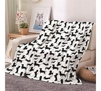 FANSU 3D Fleece Blanket Throw Large, Kids Adults Microfiber Fluffy Soft Warm Lightweight Flannel Blankets Bedspread for Bed Sofa Settees Couch Chair Office (Dachshund,150x180cm)