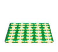 FANSU Absorbent Puppy Pads, Geometric Prints Non-Slip Waterproof Puppy Training Pads Reusable Dog Mat Washable Dog Training Pads Large Puppy Pads for Floor Protector,Crate,Couch (150x90cm,Green)