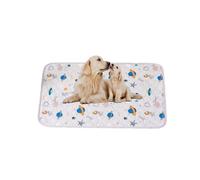 FANSU Absorbent Puppy Pads, Non-Slip Waterproof Puppy Training Pads Reusable Dog Mat Washable Dog Training Pads Large Puppy Pads for Crate, Potty Training,Travel, Car (M-45x60cm,Blue Planet)