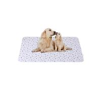 FANSU Absorbent Puppy Pads, Non-Slip Waterproof Puppy Training Pads Reusable Dog Mat Washable Dog Training Pads Large Puppy Pads for Crate, Potty Training,Travel, Car (XL-70x100cm,White Bones)