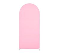 FANSU Arch Backdrop Cover, Wedding Spandex Backdrop Arch Covers, Arch Cover for Birthday Party Graduation Bridal Baby Shower Anniversary Ceremony Background (6.6ft x 3.3ft,pink)