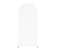 FANSU Arch Backdrop Cover, Wedding Spandex Backdrop Arch Covers, Arch Cover for Birthday Party Graduation Bridal Baby Shower Anniversary Ceremony Background (7.2ft x 3.9ft,White)