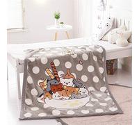 Fansu Baby Blanket Soft Thick Toddler Newborn Fleece Blanket Infant Kids All Seasons Blankets for Boys Girls Cradles Cot Throw (105x130cm,Cup cat)