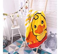 Fansu Baby Blanket Soft Thick Toddler Newborn Fleece Blanket Infant Kids All Seasons Blankets for Boys Girls Cradles Cot Throw (100x140cm,Yellow Duck)