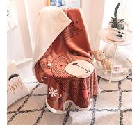 Fansu Baby Blanket Soft Thick Toddler Newborn Fleece Blanket Infant Kids All Seasons Blankets for Boys Girls Cradles Cot Throw (100x140cm,Brown Bear)