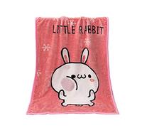 Fansu Baby Blanket Soft Thick Toddler Newborn Fleece Blanket Infant Kids All Seasons Blankets for Boys Girls Cradles Cot Throw (Pink Bunny,100x140cm)