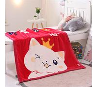 Fansu Baby Blanket Soft Thick Toddler Newborn Fleece Blanket Infant Kids All Seasons Blankets for Boys Girls Cradles Cot Throw (105x130cm,Crown Cat)