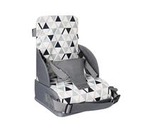 FANSU Baby Booster Seat Cushion, Geometry Toddler Kid Dismountable Heightening Dining Chairs Pad with Straps, Waterproof Washable Thick Highchair Booster Cushion Mat (Triangle)