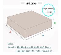 FANSU Baby Toddler Booster Seat Cushion Square, Butterfly Print Kid Dismountable Heightening Dining Chairs Pad Washable Highchair Booster Cushion Mat with Straps (Purple,15.7x15.7x3.9inch)