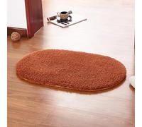 FANSU Bath Mat Non-Slip Bathroom Mat, Fleece Bath Mats for Inside Bath, Absorbent Bathroom Rug Machine-Washable Floor Mat Bathroom Accessory (Coffee,40x60cm)
