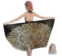FANSU Beach Towel Microfibre Extra Large, Oversized Quick Dry Lightweight and Super Absorbent Sand proof Blanket for Travel Yoga Sports Gym Swimming & Camping, Mandala,Bohemia,Boho (150 * 180CM,A)