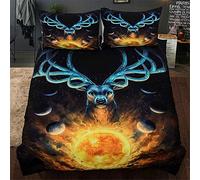 FANSU Bedding Sets Duvet Cover Set 3 Piece, 3D Animal Microfiber Bedroom Duvet Set 2 x Pillowcases 1 x Quilt Case for Double King Single Bed