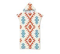 FANSU Boho Changing Robe Poncho, Large Microfiber Beach Towel Hooded Bathing Compact Blanket with Hood for Surfing Swimming Wetsuit Adult Woman & Man (75 * 110 cm,Beige)